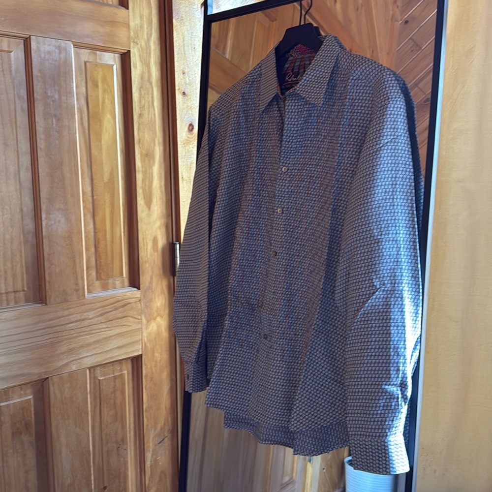 Robert Graham Button Down XL Blue White